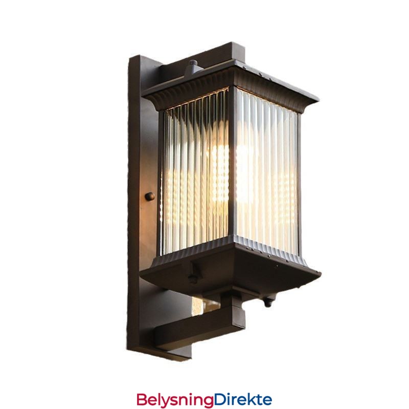 Kinesisk Utendørslampe Vanntett Glassvegglampe Gårdsplass Korridor Hage Balkong