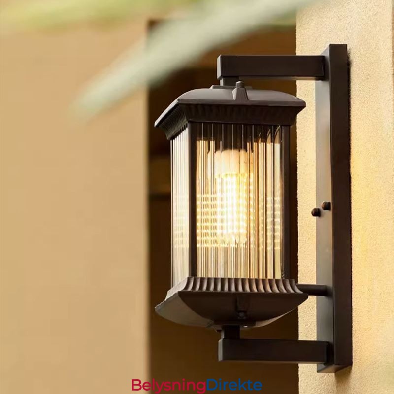 Kinesisk Utendørslampe Vanntett Glassvegglampe Gårdsplass Korridor Hage Balkong