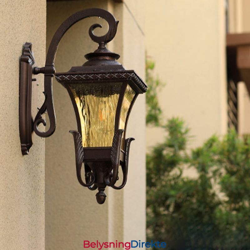 Kinesisk Utendørslampe Med Ett Hode, Vanntett Glassvegglampe, Gårdsplasskorridor