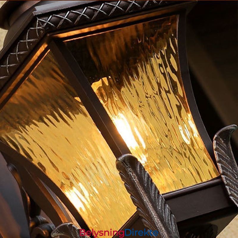 Kinesisk Utendørslampe Med Ett Hode, Vanntett Glassvegglampe, Gårdsplasskorridor