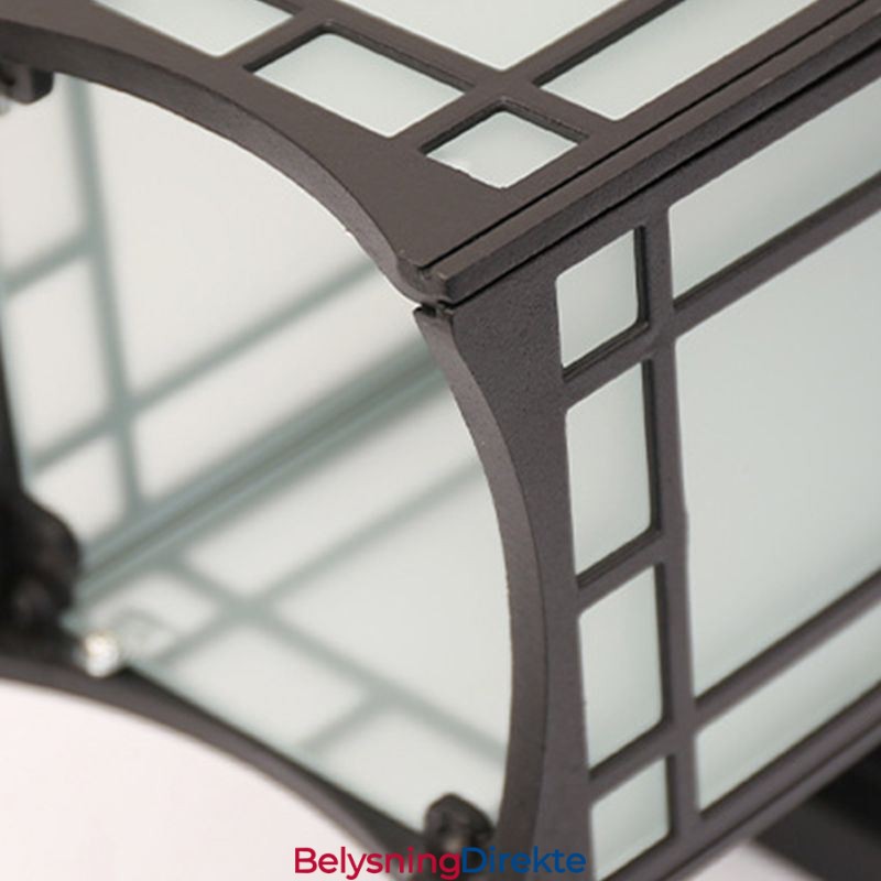 Utendørslampe I Kinesisk Stil, Vanntett, Paviljongformet Vegglampe For Hage Og Balkong