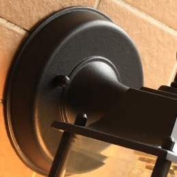 Europeisk Utendørs Vegglampe Vanntett Firkantet Søylevegglampe Gårdsplass Hage Balkong