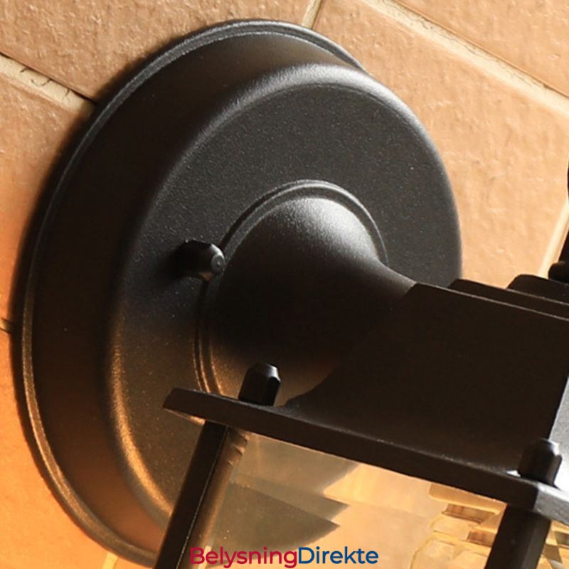 Europeisk Utendørs Vegglampe Vanntett Firkantet Søylevegglampe Gårdsplass Hage Balkong