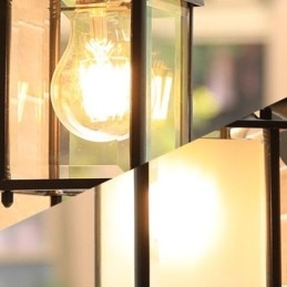 Europeisk Utendørs Vegglampe Vanntett Firkantet Søylevegglampe Gårdsplass Hage Balkong