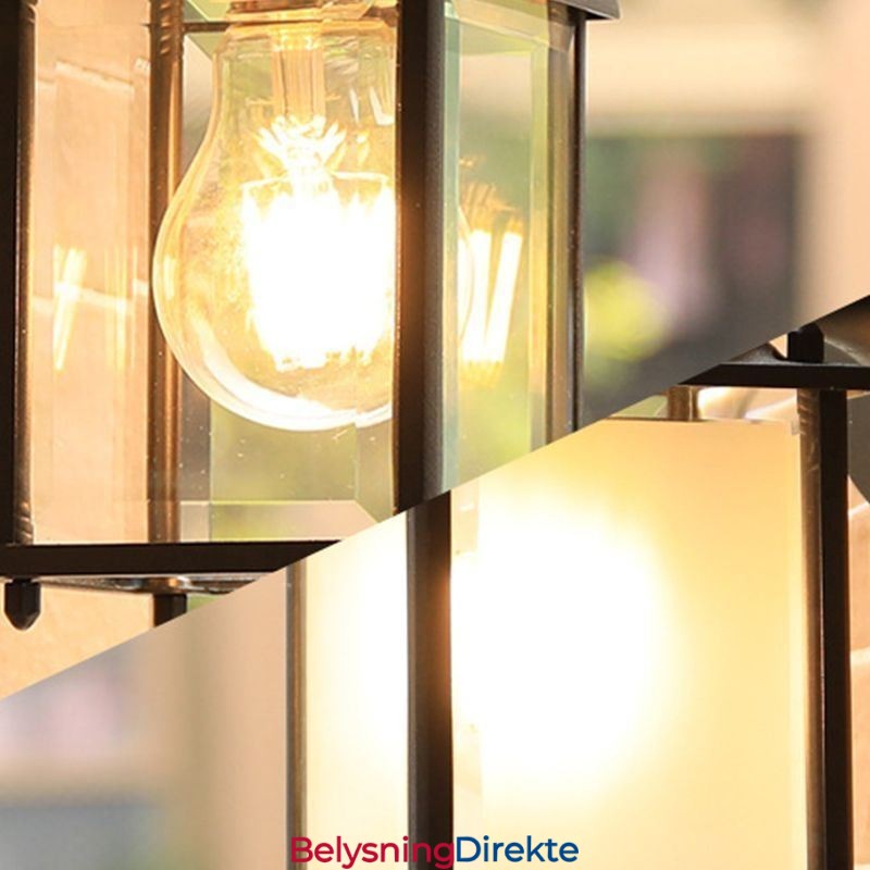 Europeisk Utendørs Vegglampe Vanntett Firkantet Søylevegglampe Gårdsplass Hage Balkong