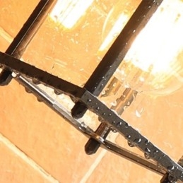 Europeisk Utendørs Vegglampe Vanntett Firkantet Søylevegglampe Gårdsplass Hage Balkong