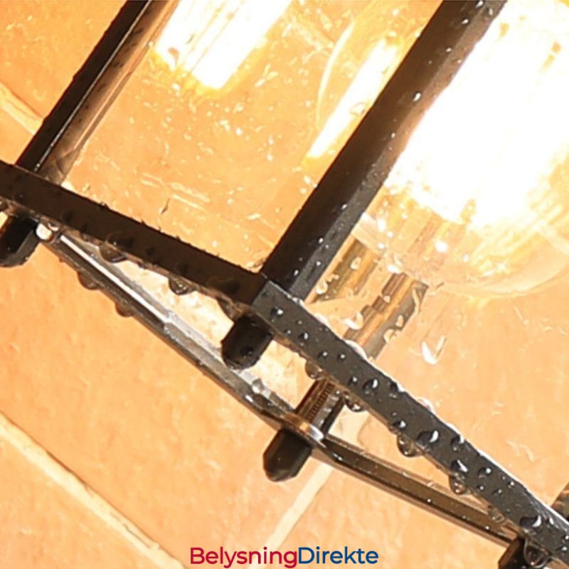 Europeisk Utendørs Vegglampe Vanntett Firkantet Søylevegglampe Gårdsplass Hage Balkong