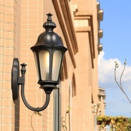 Moderne Enkel Utendørslampe Vanntett Plommeblomst Vegglampe Gårdsplass Korridor Hage