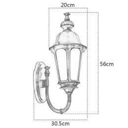 Moderne Enkel Utendørslampe Vanntett Plommeblomst Vegglampe Gårdsplass Korridor Hage