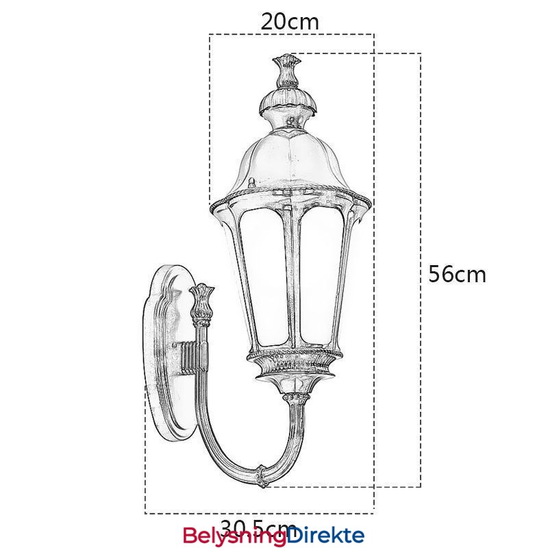 Moderne Enkel Utendørslampe Vanntett Plommeblomst Vegglampe Gårdsplass Korridor Hage