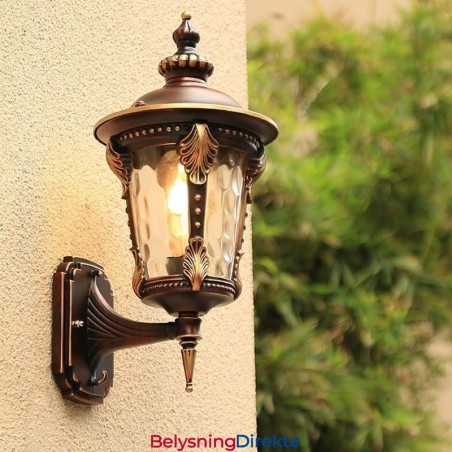 Europeisk Retro Utendørs Vegglampe Vanntett Utskåret Vegglampe Hage Balkong Gårdsplass