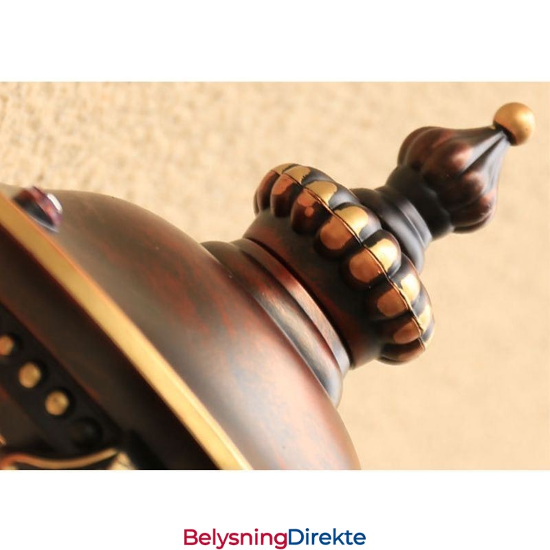 Europeisk Retro Utendørs Vegglampe Vanntett Utskåret Vegglampe Hage Balkong Gårdsplass