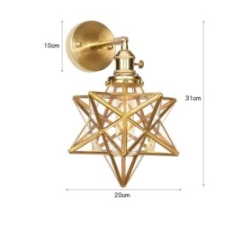 Moderne Vegglampe Med Glassskjerm