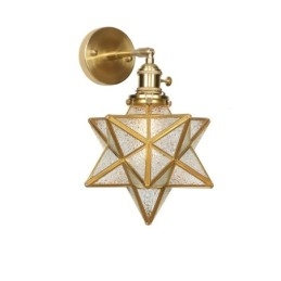 Moderne Vegglampe Med Glassskjerm