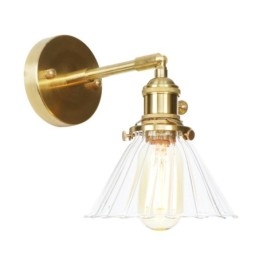 Moderne Vegglampe Med Glassskjerm