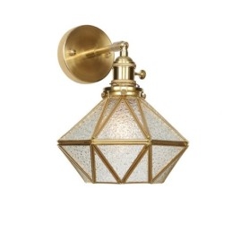 Moderne Vegglampe Med Glassskjerm