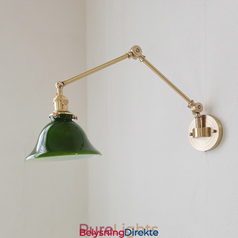 Moderne Vegglampe Med Glassskjerm