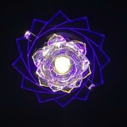 Moderne Samtidskunst Krystall Metall Innfelt