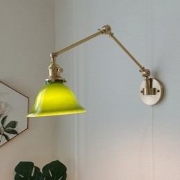 Moderne Vegglampe Med Glassskjerm