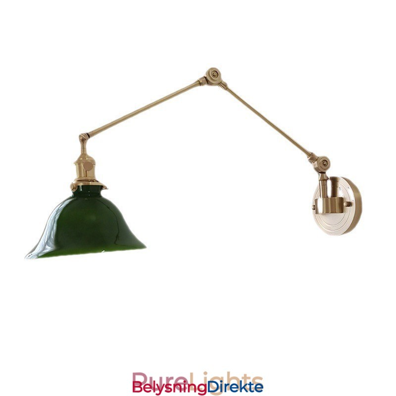 Moderne Vegglampe Med Glassskjerm