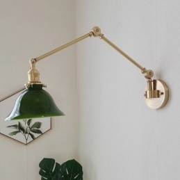 Moderne Vegglampe Med Glassskjerm
