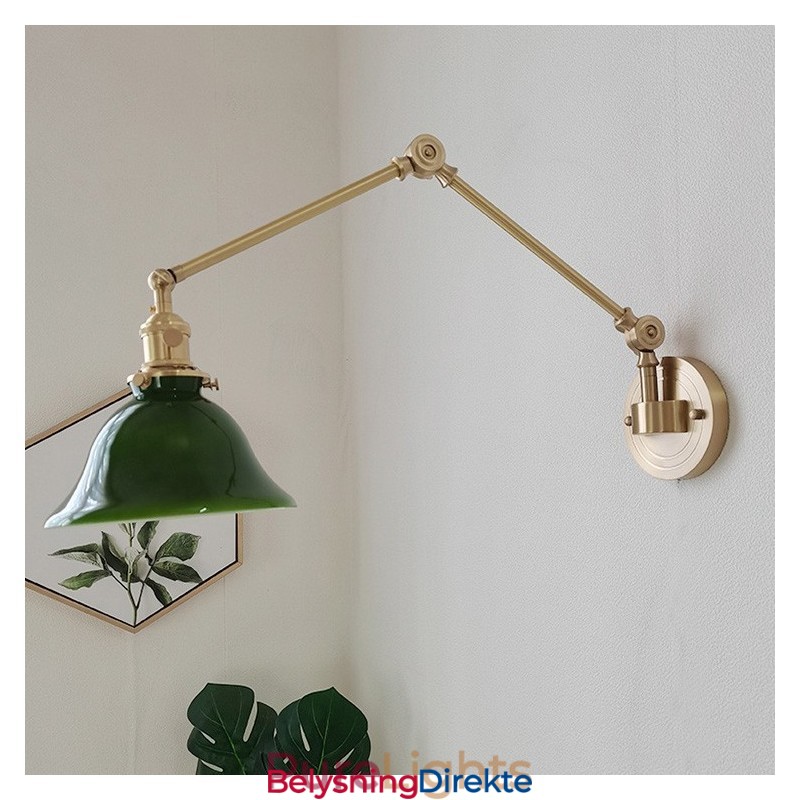 Moderne Vegglampe Med Glassskjerm