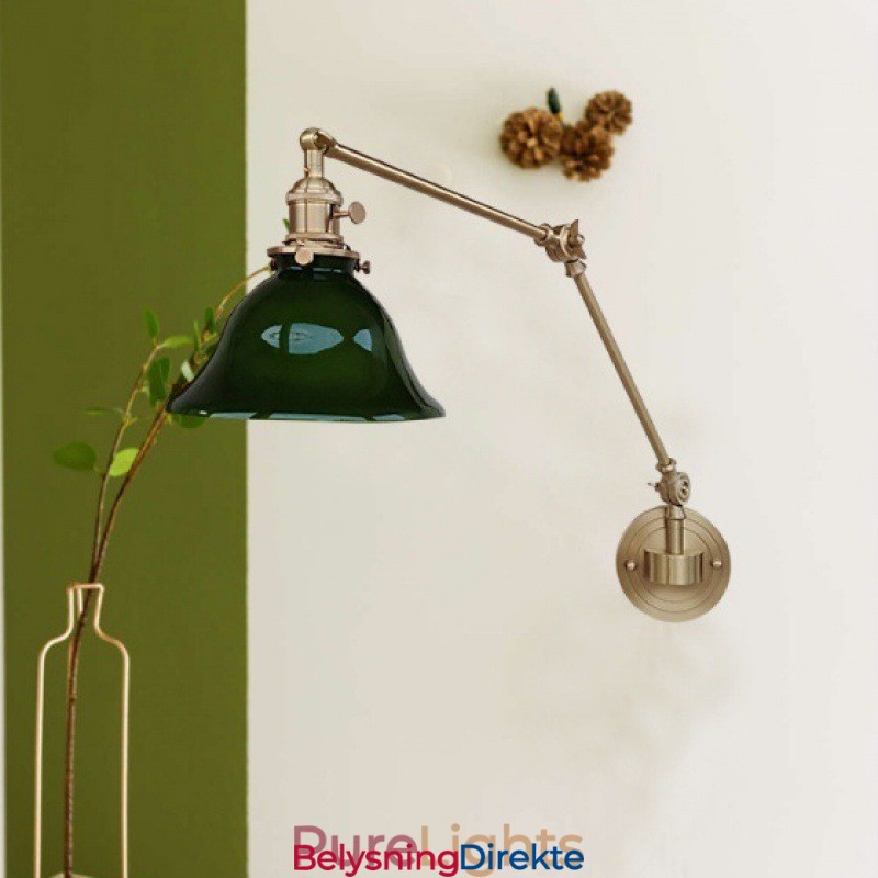 Moderne Vegglampe Med Glassskjerm