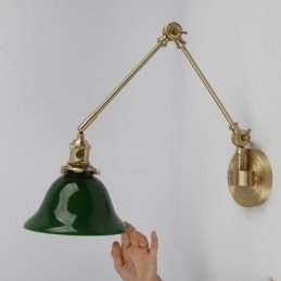 Moderne Vegglampe Med Glassskjerm