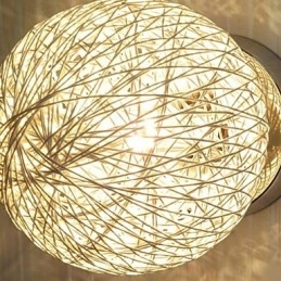 Moderne Samtids Lanterne Globe Krom Metall Innfelt Montering