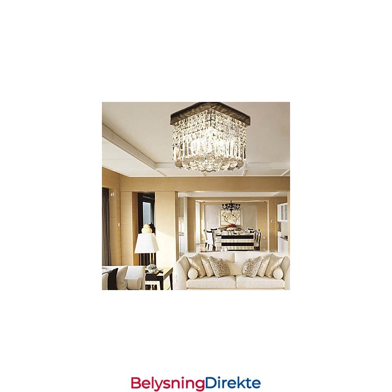 Moderne Samtidskunst Krystall Metall Innfelt