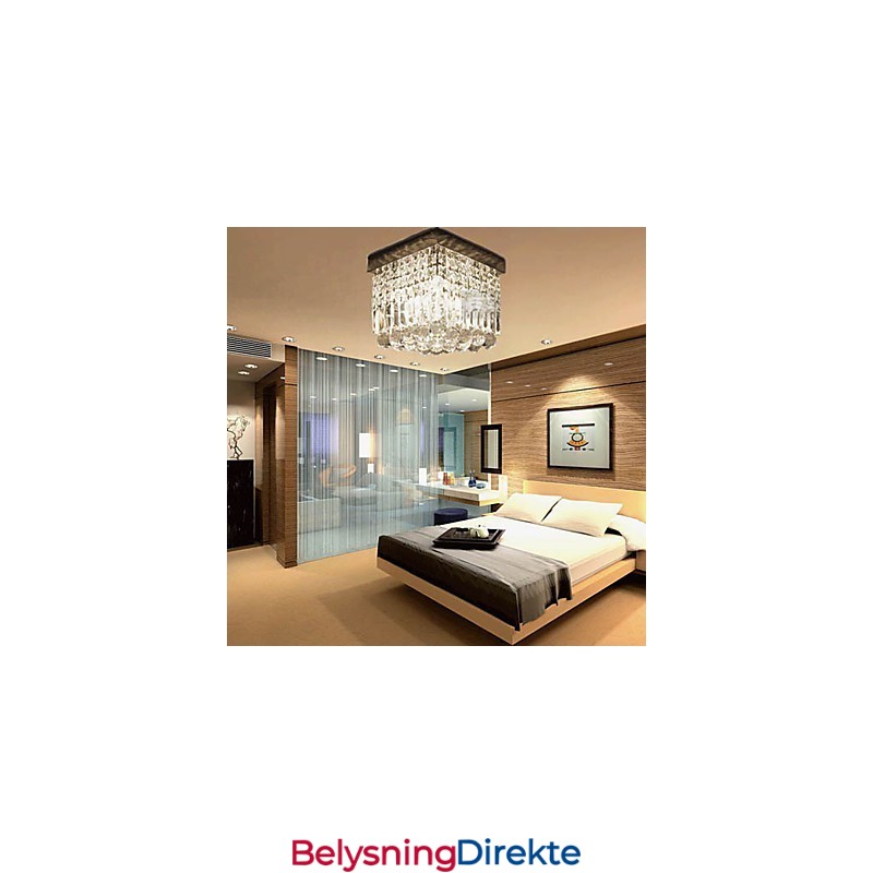 Moderne Samtidskunst Krystall Metall Innfelt