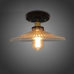 Amerikansk Landsbygda Industriell Retro Bordtaklampe 110V Spiral Gjennomsiktig Glass Hjemmedekorasjonsbelysning