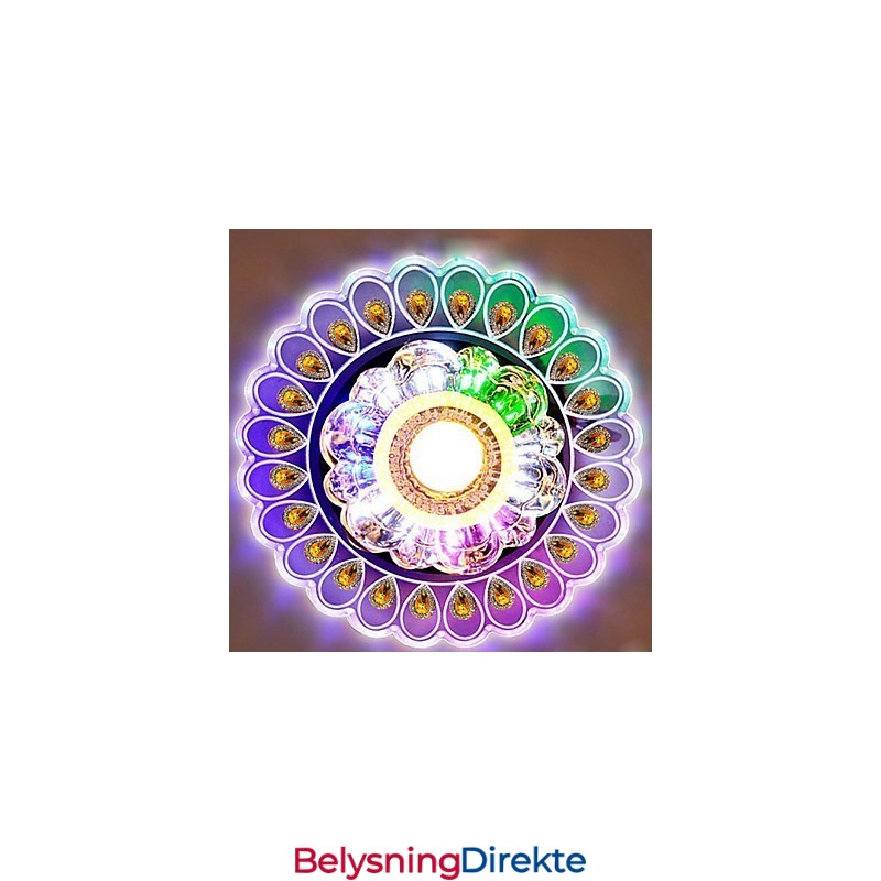 Krystall Taklampe Spotlight Smd 3W Kreativ Lampe Rørlys Fargerik Farge Kuppellys