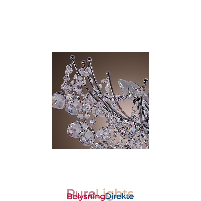 Luksuriøs Krystalllysekrone Med 6 Lys, Anhengslysekrone