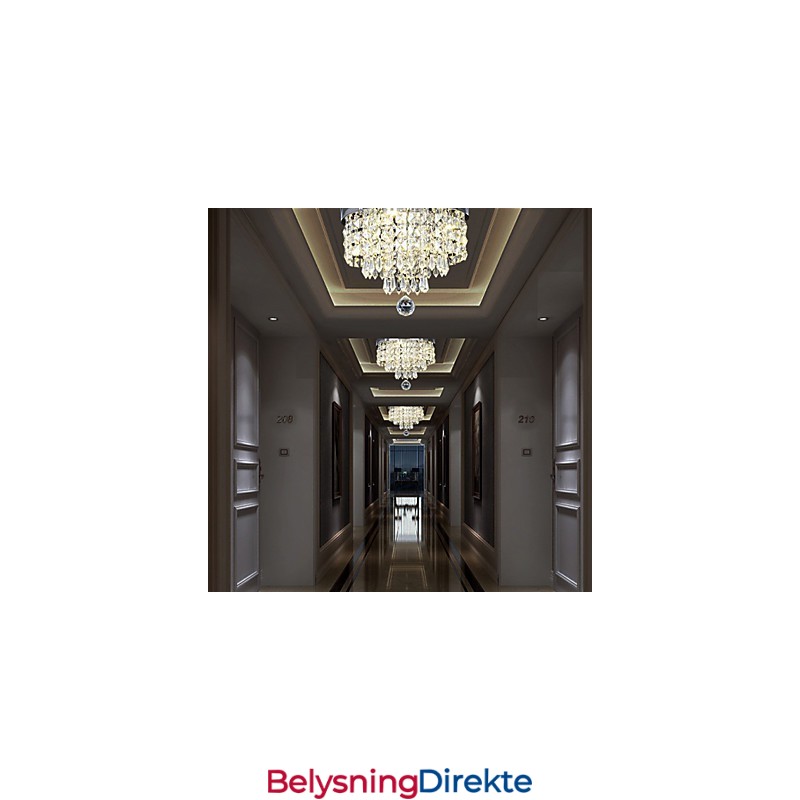 Moderne Samtidskunst Krystall Metall Innfelt