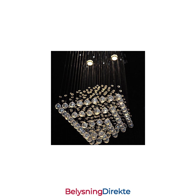 Klar Krystall 4 Lys Innfelt I Enkel Design