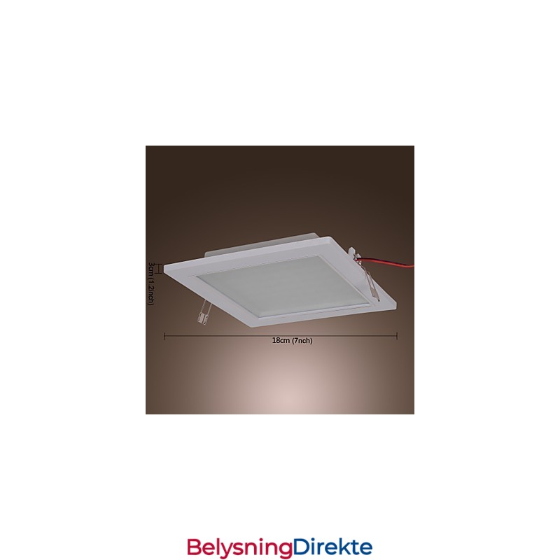 Moderne Innfelte Lamper Firkantet Form