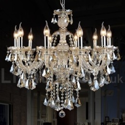 Cognac Krystallfarget Pendellampe Krystall Moderne Samtids Tradisjonell Klassisk Retro Lanterne Landlig