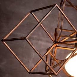 Anhengslampe Med 1 Lys, Vintage Minimalistisk Lysekrone I Jernmaleri