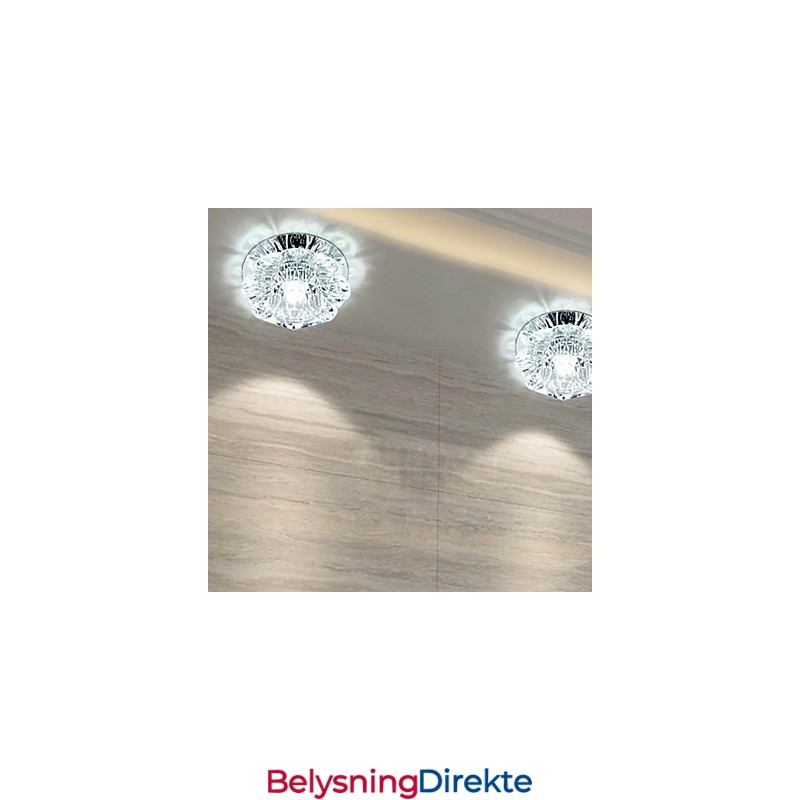 Krystall Taklampe Spotlight Smd 3W Kreativ Lampe Rørlys Fargerik Farge Kuppellys