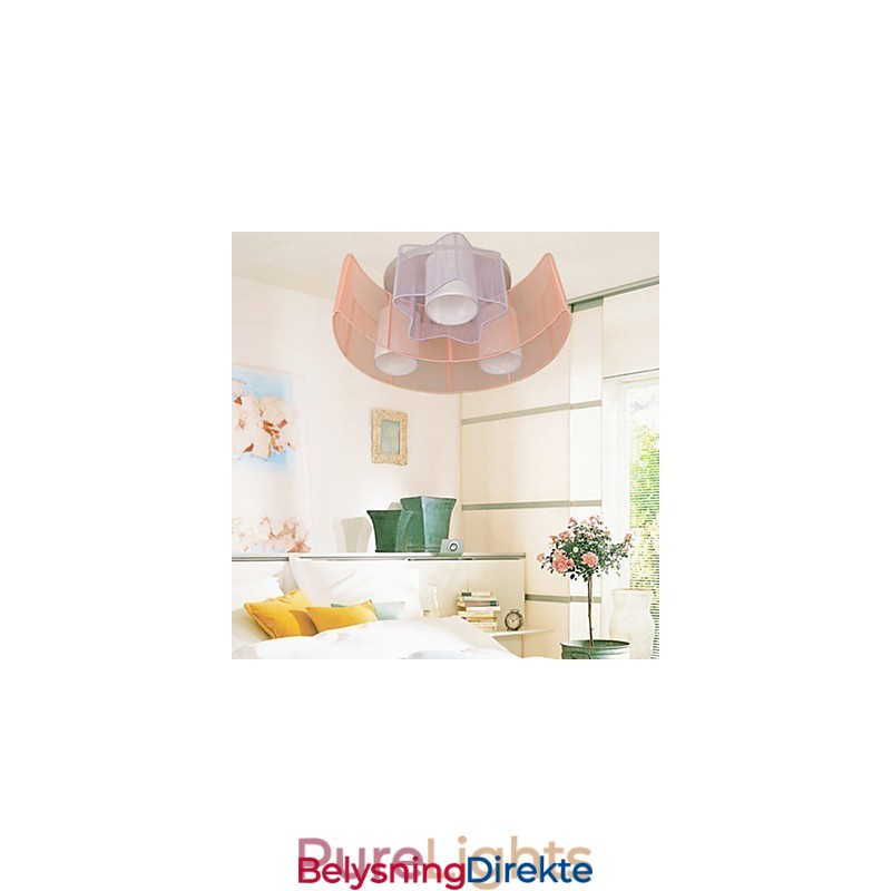 Tegnelinje Romantiske Stjerner Månen Absorberer Kuppellyslampe