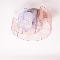 Tegnelinje Romantiske Stjerner Månen Absorberer Kuppellyslampe