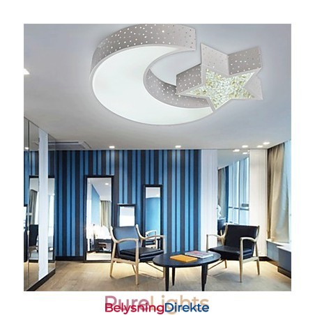 Innfelt Moderne, Sammentrukket Stjerne- Og Månemønster I Metall