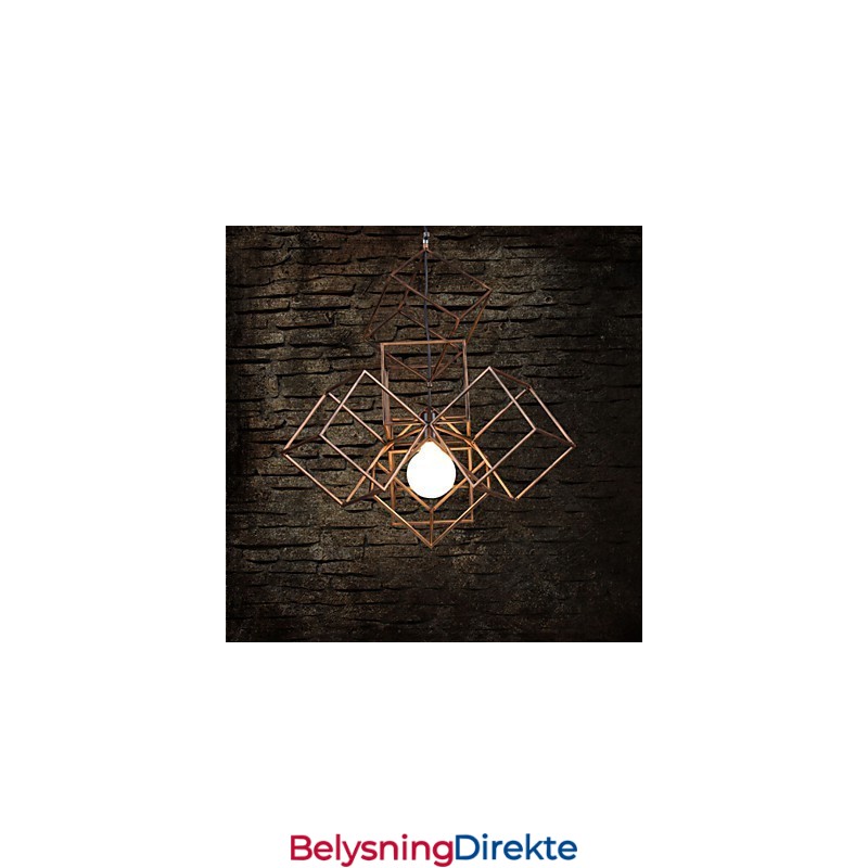 Anhengslampe Med 1 Lys, Vintage Minimalistisk Lysekrone I Jernmaleri