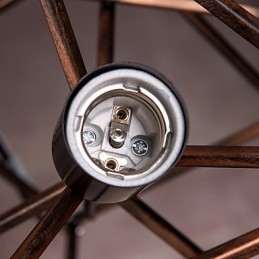 Anhengslampe Med 1 Lys, Vintage Minimalistisk Lysekrone I Jernmaleri