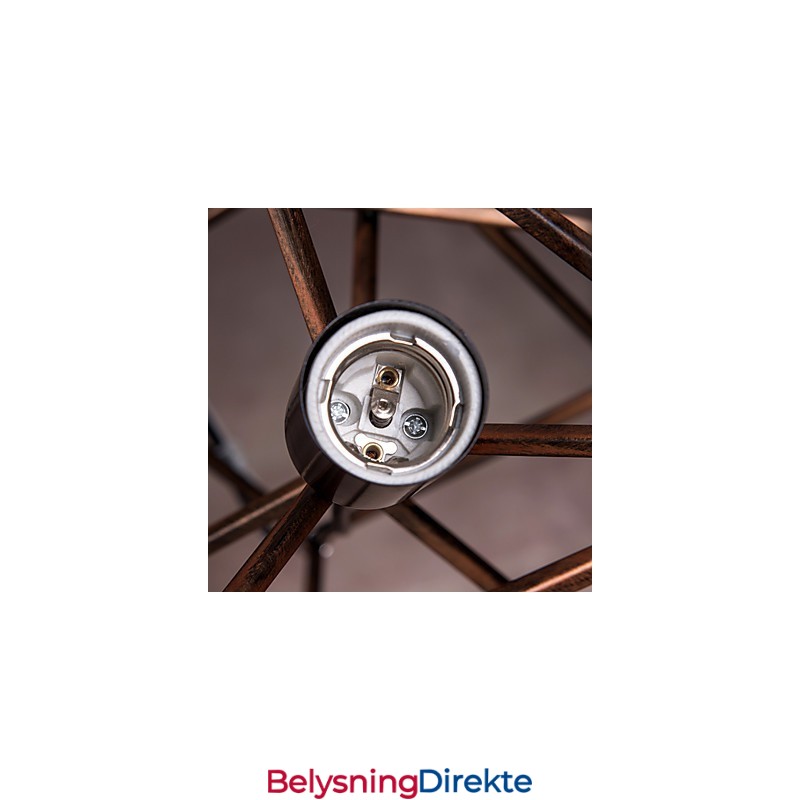 Anhengslampe Med 1 Lys, Vintage Minimalistisk Lysekrone I Jernmaleri