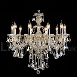 Cognac Krystallfarget Pendellampe Krystall Moderne Samtids Tradisjonell Klassisk Retro Lanterne Landlig