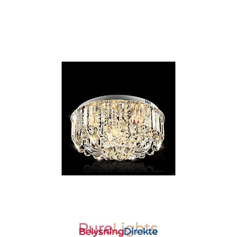 Innfelt Belysning Underlyskontroll Lyskilde Krystall Metall Mote Moderne Klassisk