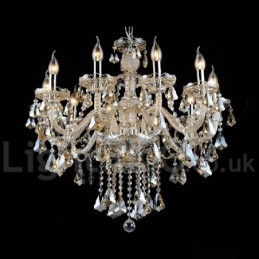 Cognac Krystallfarget Pendellampe Krystall Moderne Samtids Tradisjonell Klassisk Retro Lanterne Landlig