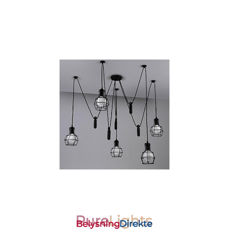 Tradisjonell Klassisk Vintage Retro Lanterne Landlig Mini-Stil Maleri Metall Pendellampe Spisestue